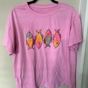 Lot of 2 Fish Graphic T-Shirts